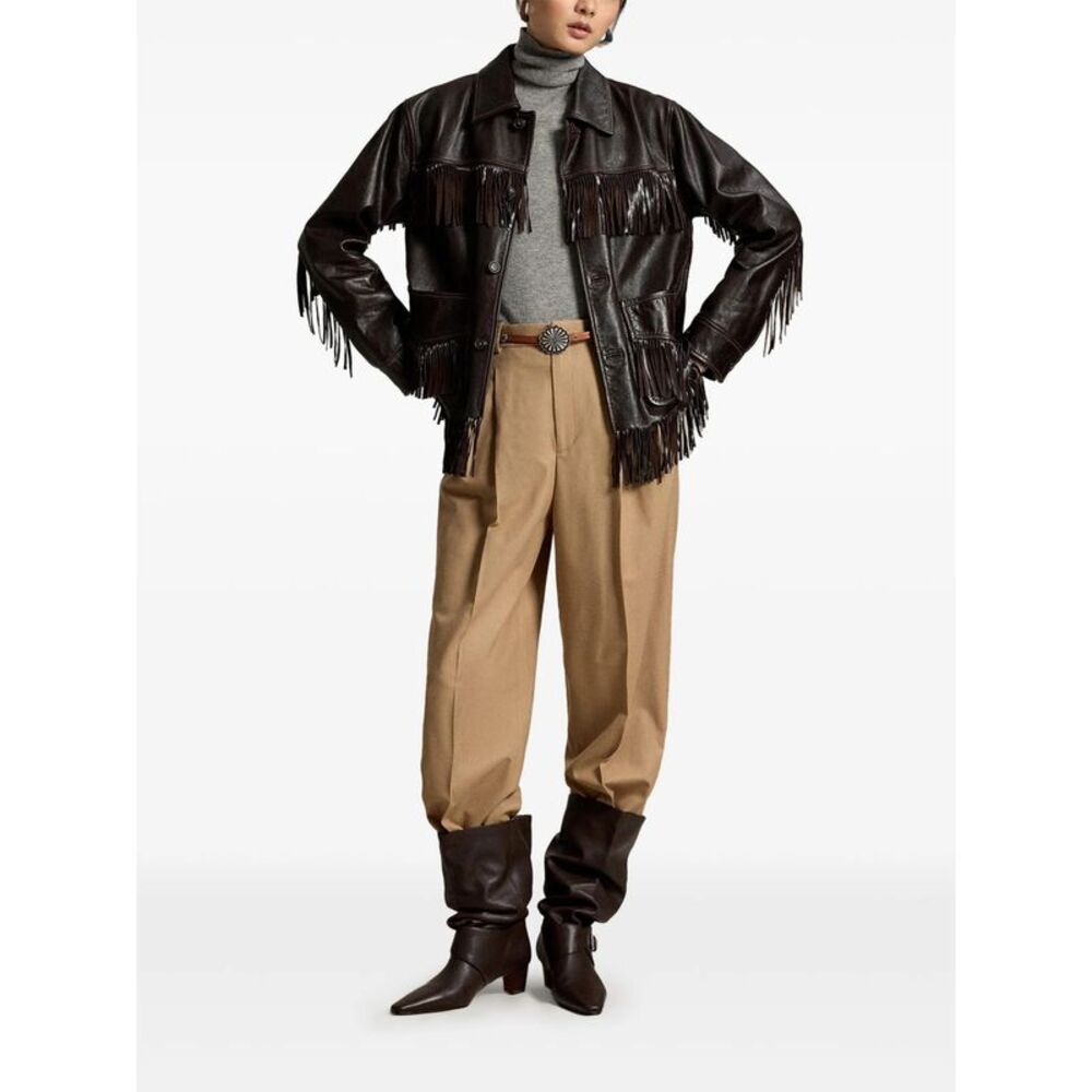 Ralph Lauren Brown Jackets - Leather Jackets Women - Picture 6 of 6